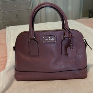 Kate Spade mauve pebbled bag